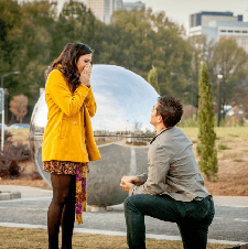 men surprise propose to her picture